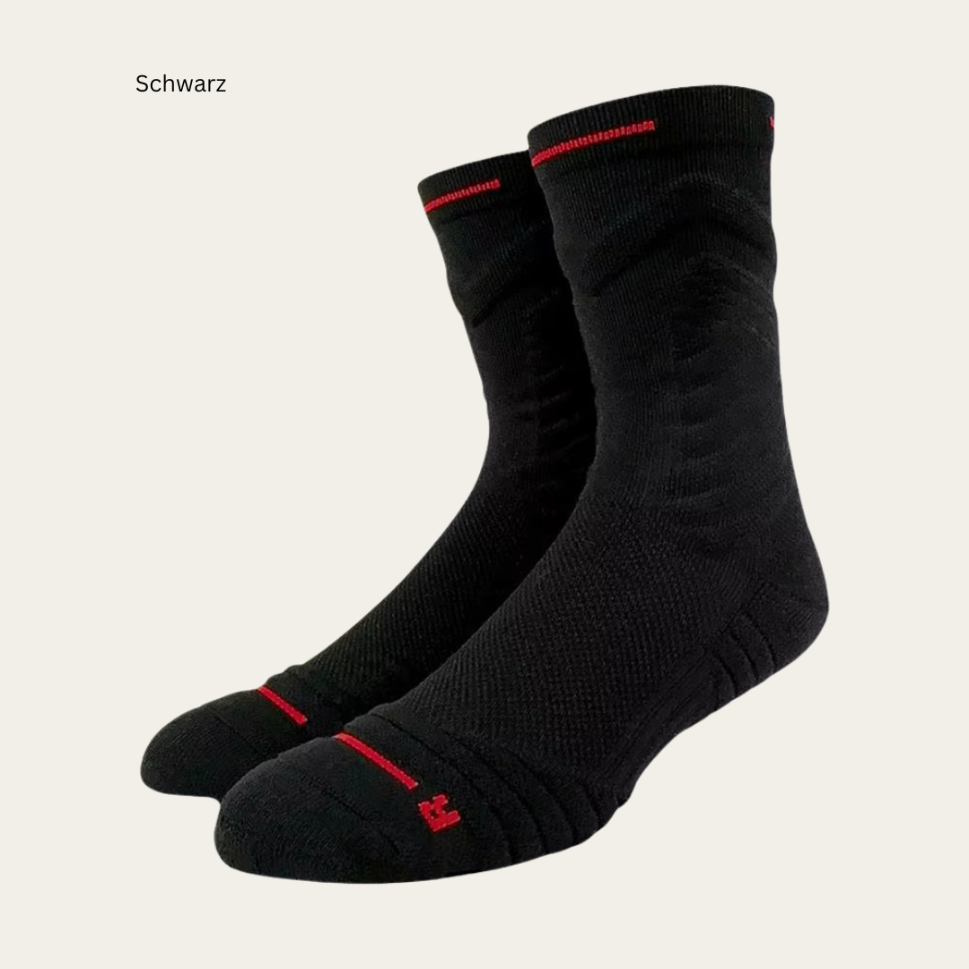 Herren High-Top Sportsocken, Atmungsaktiv, Basketball, Tennis, Fussball