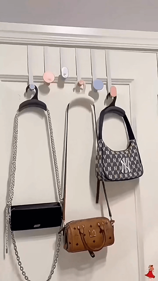 ''Hooky'' 10 stück verbreiterter Kunststoff-Aufhänger-Verbindungshaken, stapelbar, platzsparend, Aufbewahrung, multifunktionale Tasche und Hut-Aufhänger