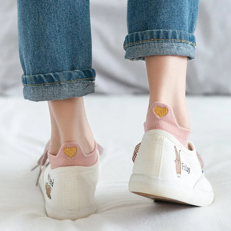 4 Paar Unisex Sneaker-Socken – Baumwoll, Socken, atmungsaktiv & bequem, Casual Low Cut.