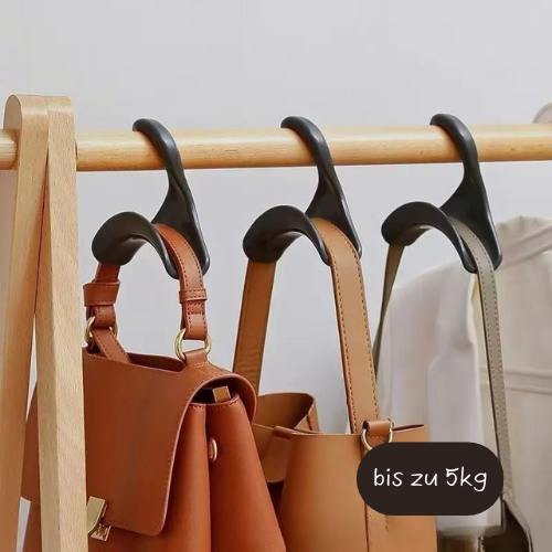 ''Hooky'' 10 stück verbreiterter Kunststoff-Aufhänger-Verbindungshaken, stapelbar, platzsparend, Aufbewahrung, multifunktionale Tasche und Hut-Aufhänger