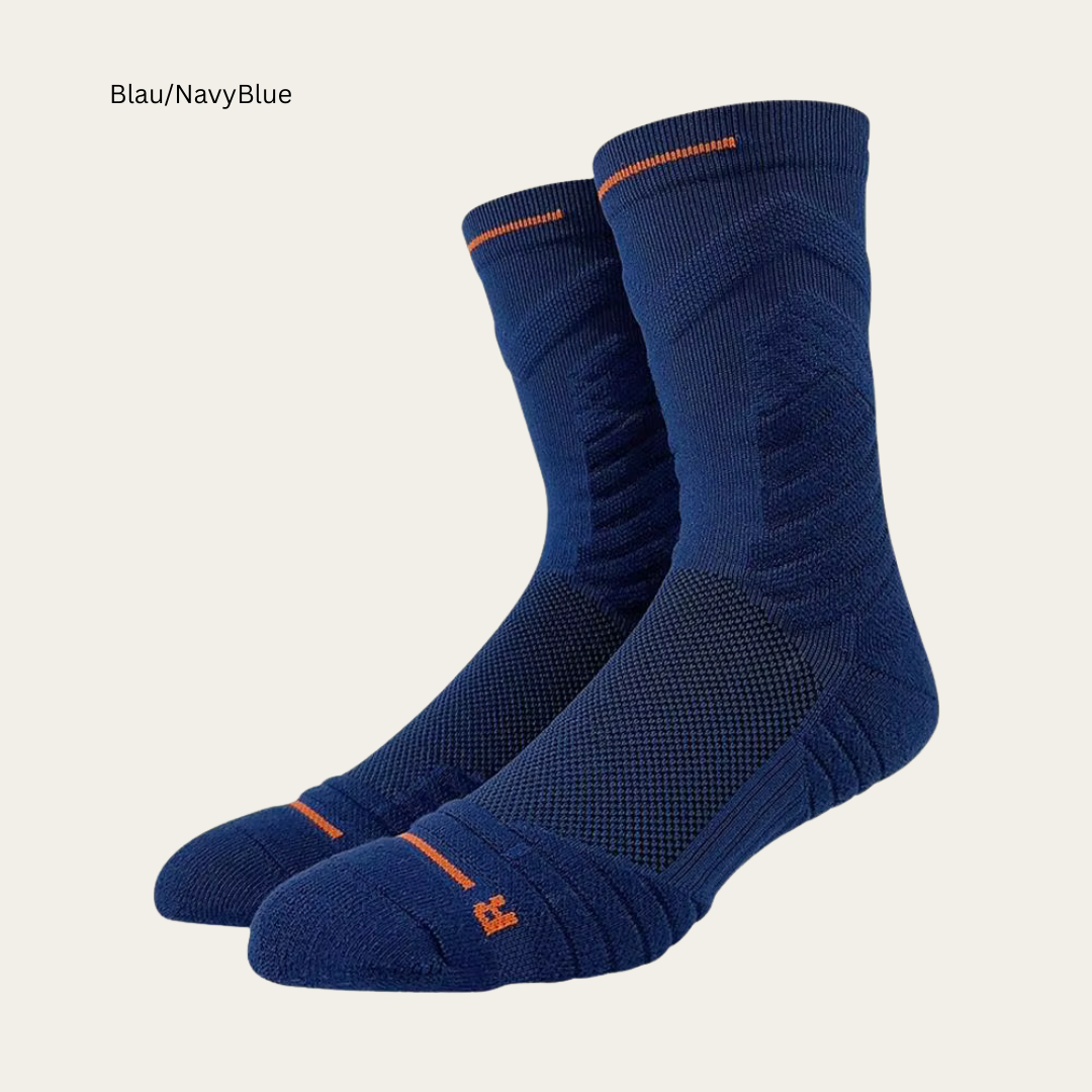 Herren High-Top Sportsocken, Atmungsaktiv, Basketball, Tennis, Fussball