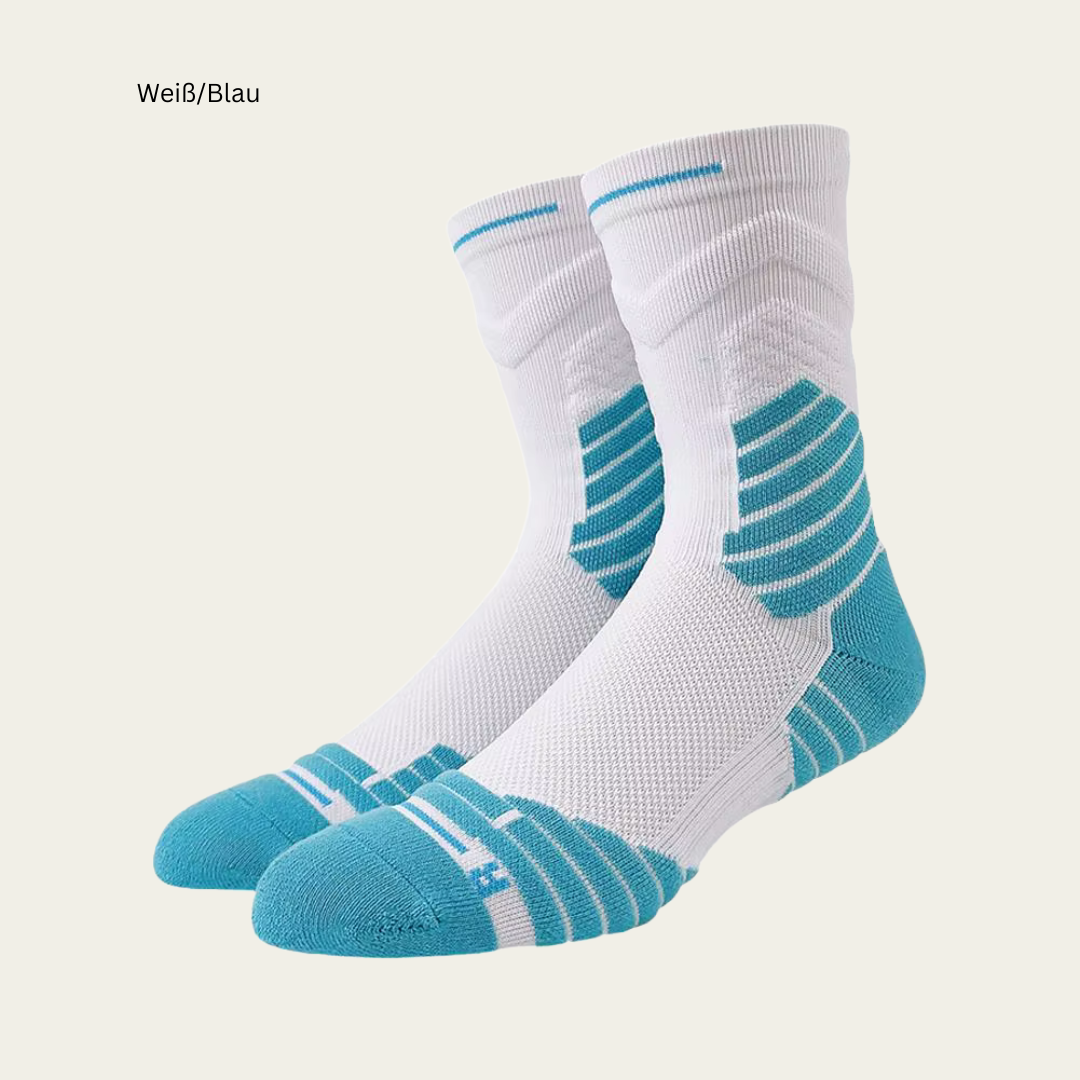 Herren High-Top Sportsocken, Atmungsaktiv, Basketball, Tennis, Fussball