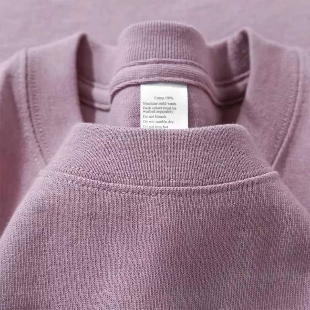 T-Shirt aus reiner Baumwolle mit kurzen Ärmeln, lässiges Basic-Oberteil, Oversized geschnitten.