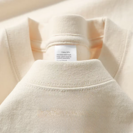 T-Shirt aus reiner Baumwolle mit kurzen Ärmeln, lässiges Basic-Oberteil, Oversized geschnitten.