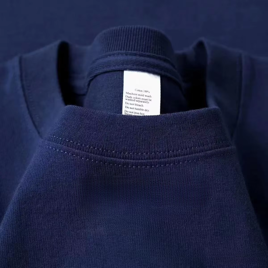T-Shirt aus reiner Baumwolle mit kurzen Ärmeln, lässiges Basic-Oberteil, Oversized geschnitten.