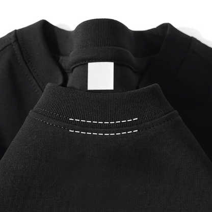 T-Shirt aus reiner Baumwolle mit kurzen Ärmeln, lässiges Basic-Oberteil, Oversized geschnitten.