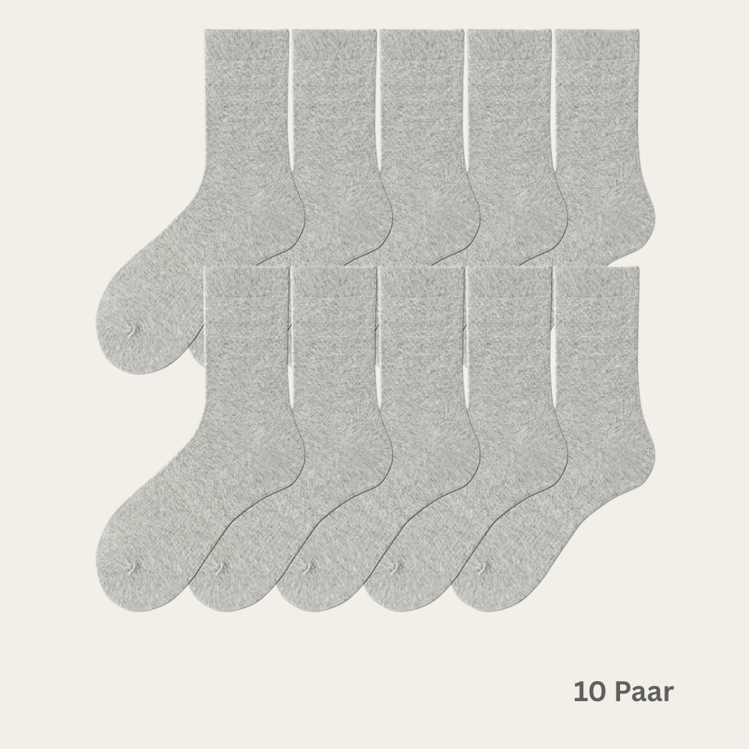 10 Paar Herren-Baumwollsocken für Arbeit, Freizeit & Sport - Komfort für jeden Schritt