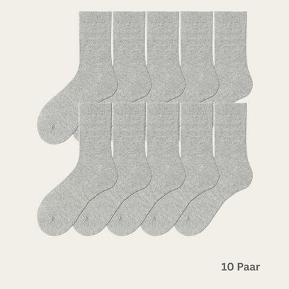 10 Paar Herren-Baumwollsocken für Arbeit, Freizeit & Sport - Komfort für jeden Schritt