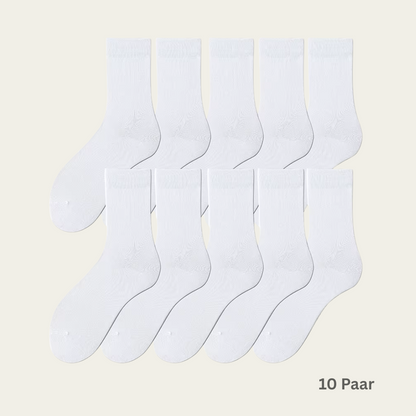 10 Paar Herren-Baumwollsocken für Arbeit, Freizeit & Sport - Komfort für jeden Schritt