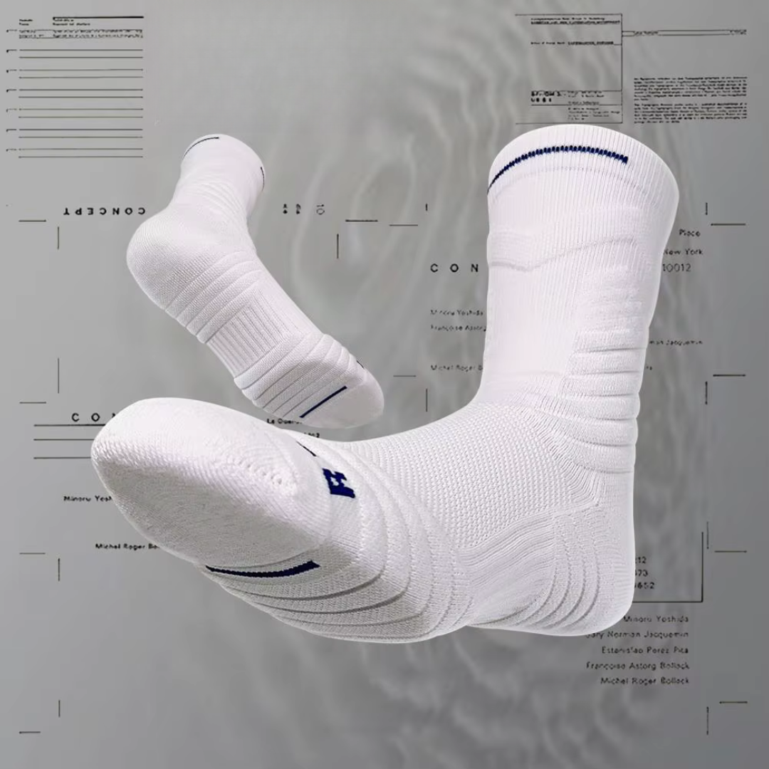Herren High-Top Sportsocken, Atmungsaktiv, Basketball, Tennis, Fussball
