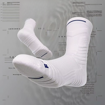 Herren High-Top Sportsocken, Atmungsaktiv, Basketball, Tennis, Fussball
