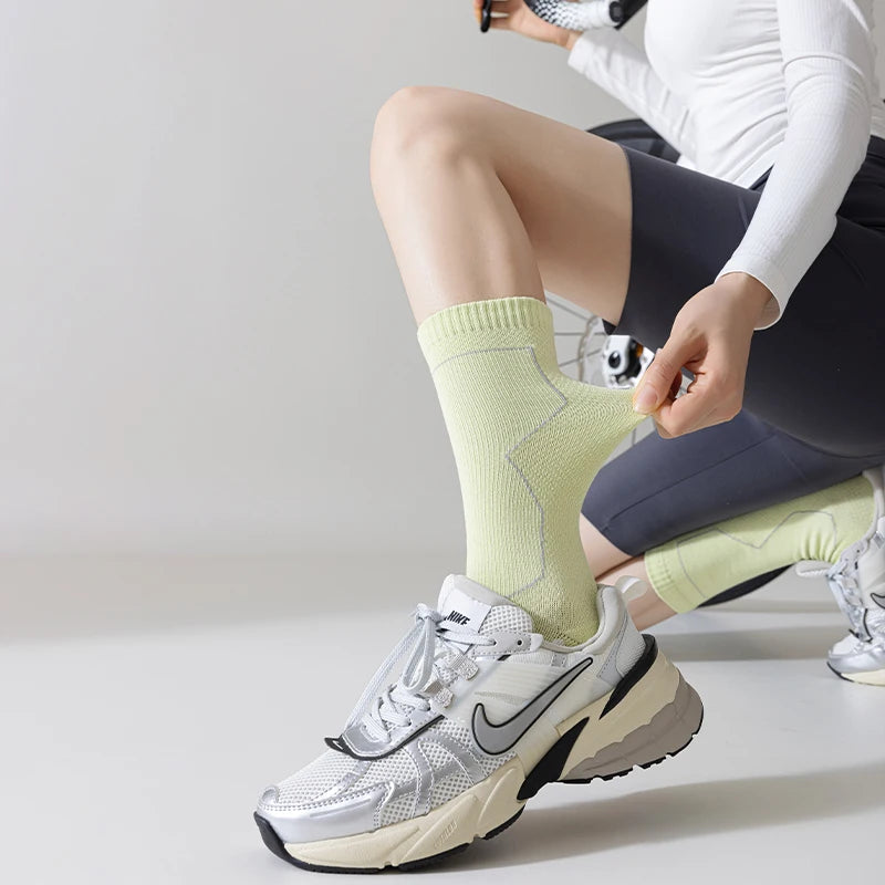 2 Paar KompressFit-Radsocken – stoßdämpfend, atmungsaktiv und rutschfest